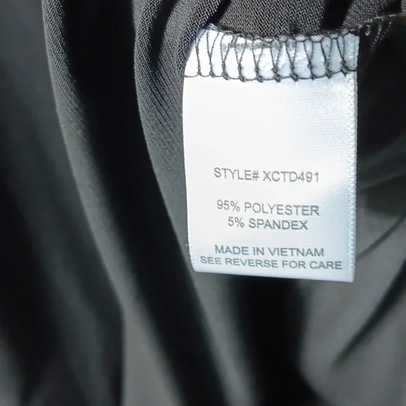 ALWAYS INDIGO Elegant Long Sleeve Black Dress with Waist String- 3X - Picture 11 of 13